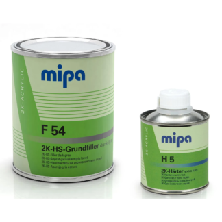 Грунд Филер F 54 Mipa 2K Тъмно Сиво 1л + втвърдител 250мл